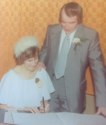 Dorothy and Jack on their wedding day