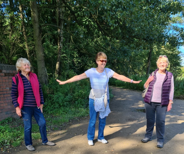 Stay back! Leeds Oddfellows take a walk in the park and abide by the 1m plus rule