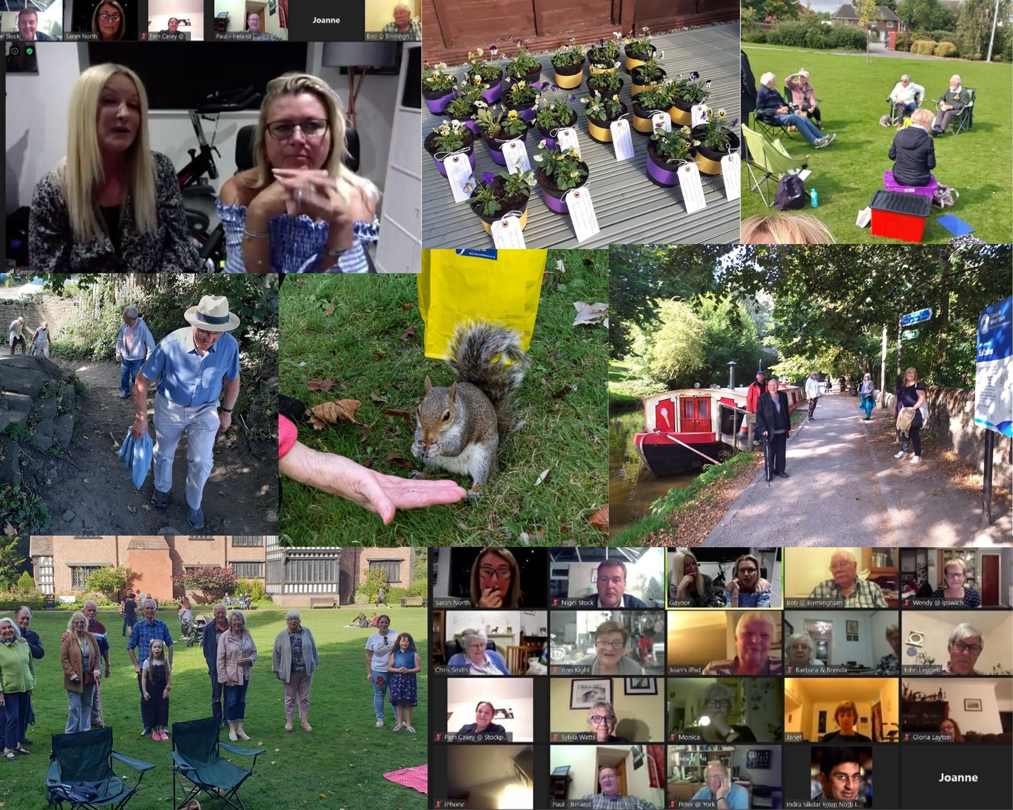 Collage of a few 2020 Friendship Month events