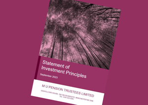 Cover of the Statement of Investment Principles report is shown