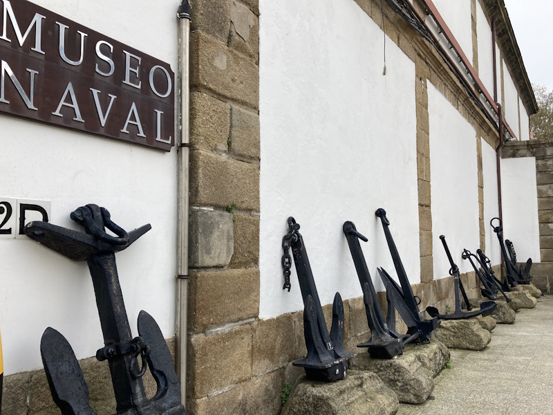 Anchors lined up outside the naval museum