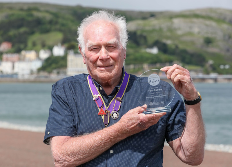 Terry with his award