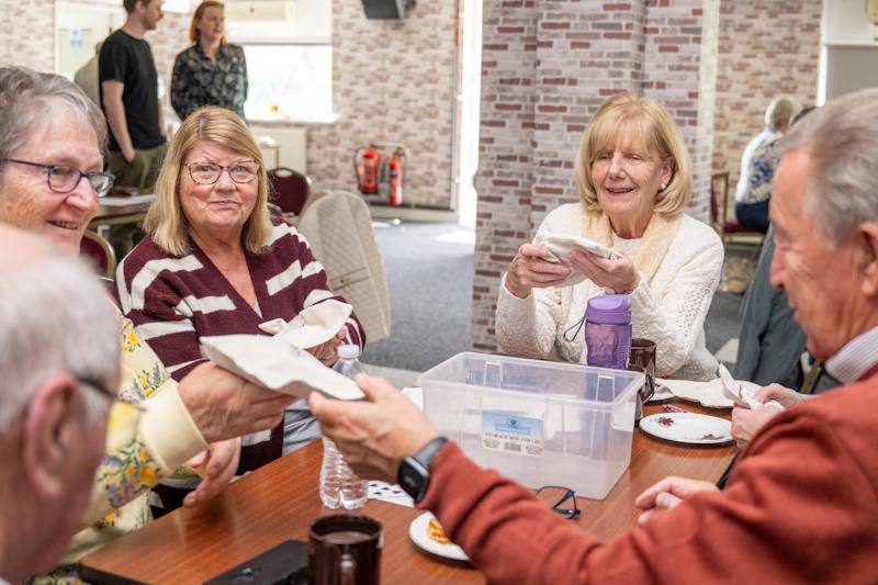 A group playing a game