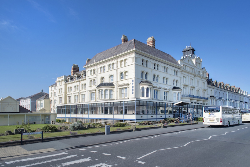 The front of the Hydro Hotel