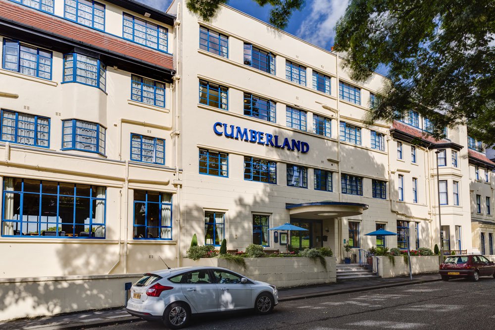Exterior shot of the Cumberland Hotel in Scarborough