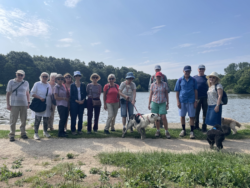 A group of members out on a country walk